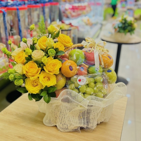 GIỎ HOA QUẢ ĐI LỄ CHÙA