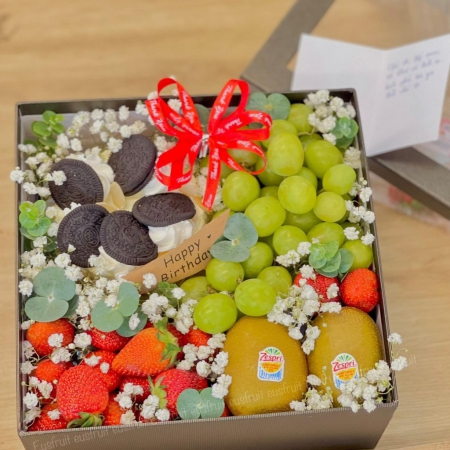 [HOT] GIFTBOX TRÁI CÂY KÈM BÁNH KEM