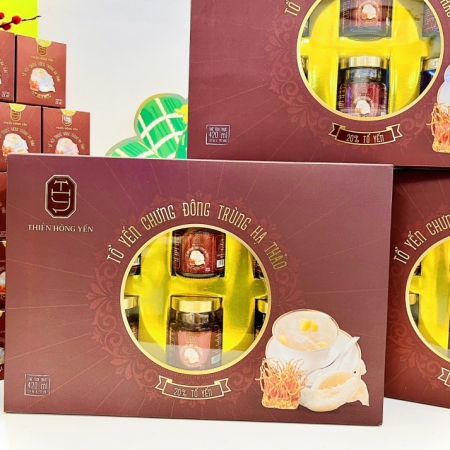 |THIÊN HỒNG YẾN| YẾN CHƯNG ĐÔNG TRÙNG HẠ THẢO SET 6 HŨ
